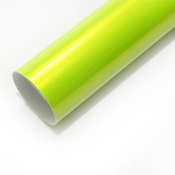 Greenish Yellow Pearlescent Metallic Vinyl Wrap