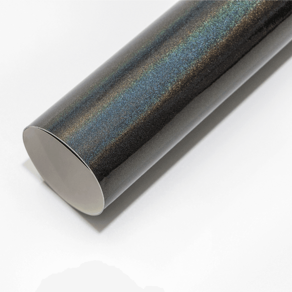 Iridescent Gray Laser Glossy Vinyl Wrap