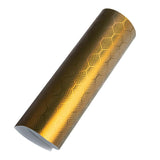 Matte Gold Honeycomb Carbon Fiber Vinyl Wrap
