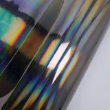 Holographic Chrome Gray Vinyl Wrap