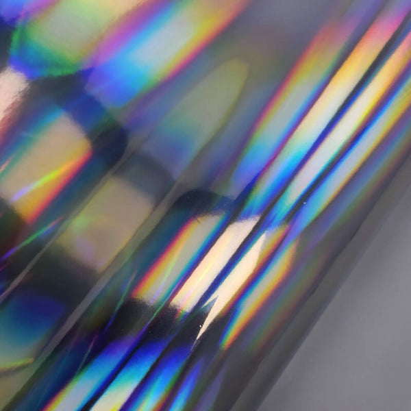 Holographic Chrome Silver Vinyl Wrap