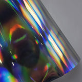 Holographic Chrome Silver Vinyl Wrap