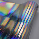 Holographic Chrome Silver Vinyl Wrap