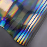 Holographic Chrome Silver Vinyl Wrap