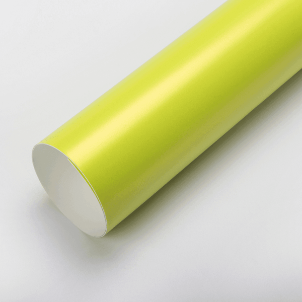 Matte Metallic Fluorescent Yellow Vinyl Wrap