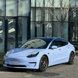 Tesla Model 3 Glossy Mist Blue Wrap