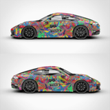 Oil Painting Graffiti Vinyl Wrap
