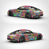 Oil Painting Graffiti Vinyl Wrap