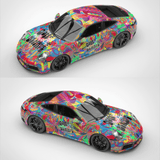 Oil Painting Graffiti Vinyl Wrap