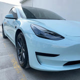 Tesla Model 3 Glossy Icy Blue Wrap