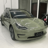 Gloss Crystal Khaki Green Vinyl Wrap