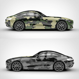 Two-Tone Camouflage Vinyl Wrap