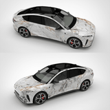 White Marble Vinyl Wrap