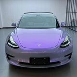 Glossy Gray Purple Color PPF