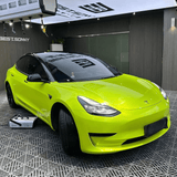 Fluorescent Yellow Pearlescent Metallic Vinyl Wrap