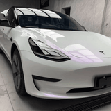 Color Shift White Purple Glossy Vinyl Wrap