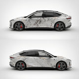 White Marble Vinyl Wrap